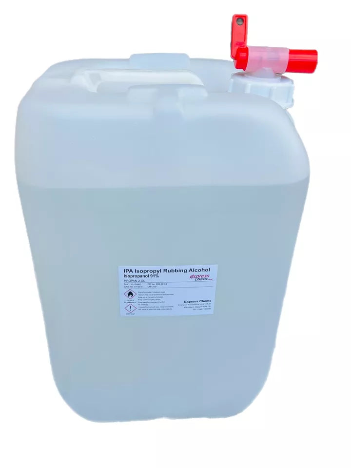 Isopropyl Isopropanol Alcohol 91% 100ml to 100 Litres