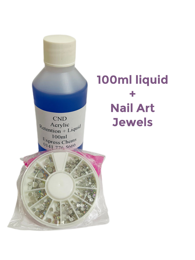 Cnd Nail Retention + Acrylic Sculpting Liquid Decanted