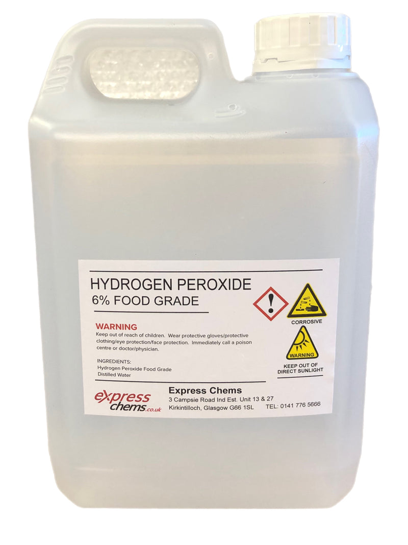 Hydrogen Peroxide 3% & 6% Food Grade