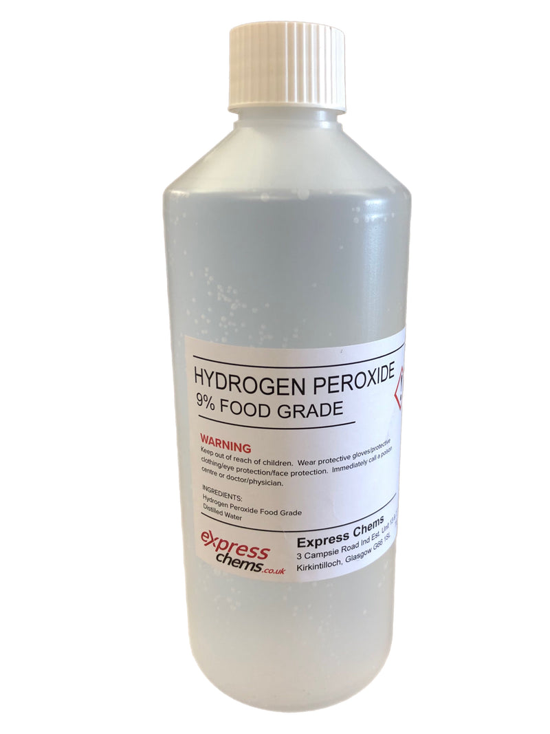 Hydrogen Peroxide 12% & 9% Food Grade 100ml - 100 Litres
