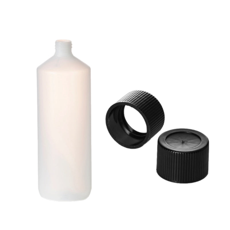 1 Litre Natural HDPE Plastic Bottles