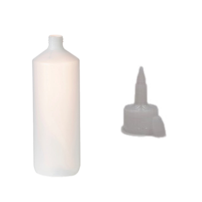 1 Litre Natural HDPE Plastic Bottles