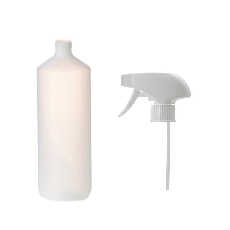 1 Litre Natural HDPE Plastic Bottles