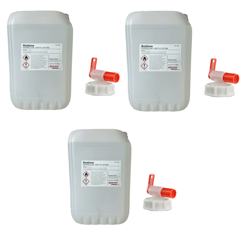 Acetone 99.5% Pure Available in Sizes 100ml to 100 Litres