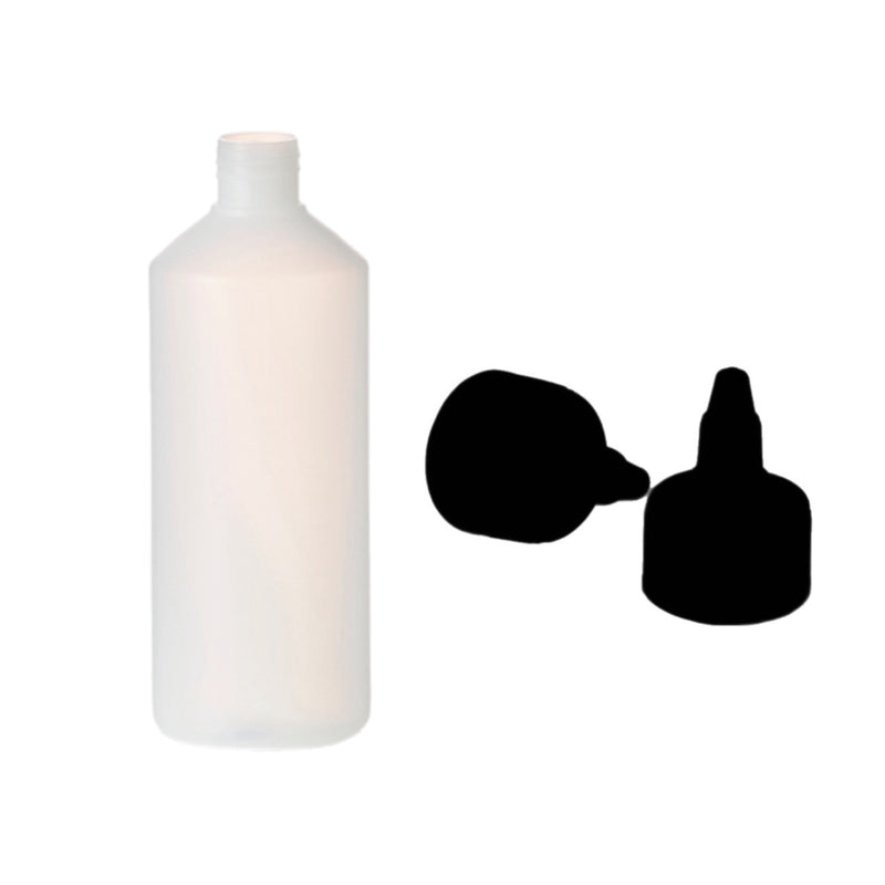 500ml Natural HDPE Plastic Bottles