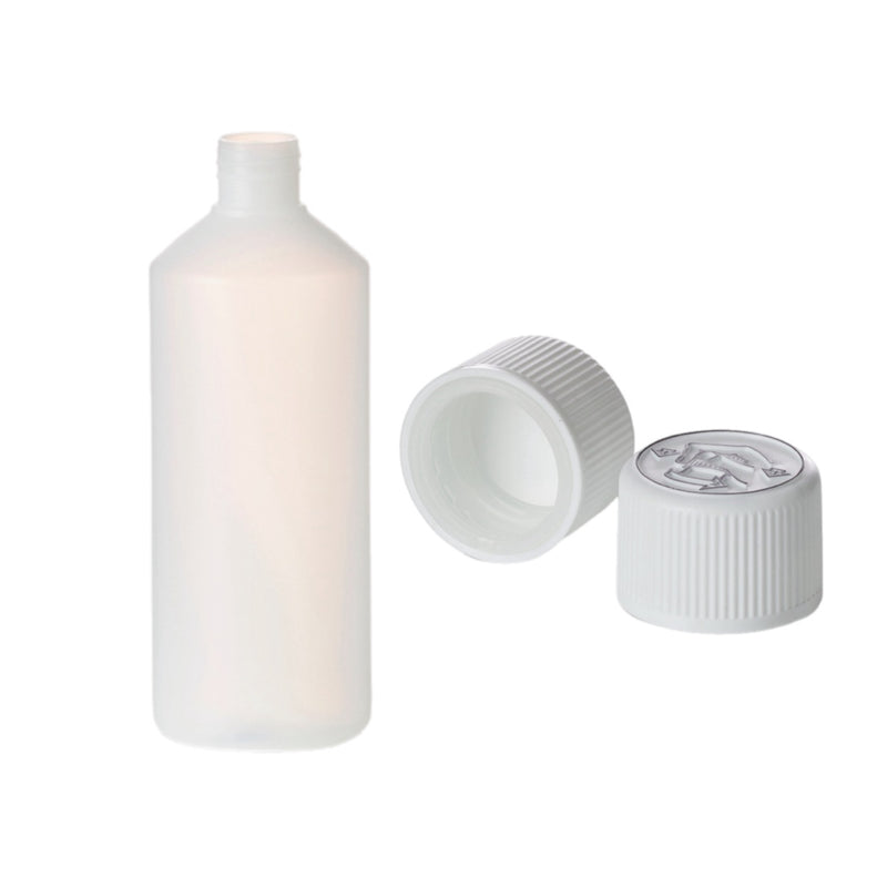 500ml Natural HDPE Plastic Bottles