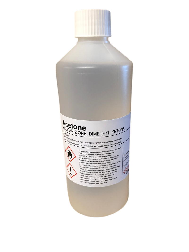 Acetone 99.5% Pure Available in Sizes 100ml to 100 Litres