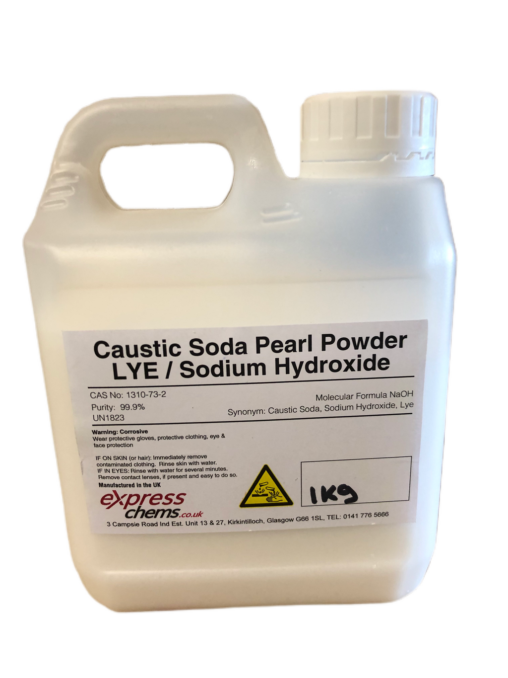 Sodium Hydroxide, Caustic Soda, Lye Powder UK