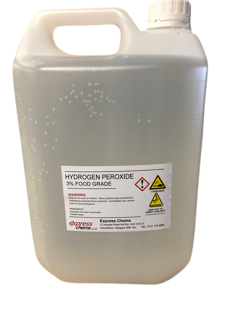 Hydrogen Peroxide 3% & 6% Food Grade