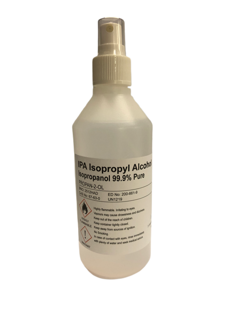 Isopropyl Alcohol 99.9% Isopropanol Pure 500ml Spray Propan 2 OL IPA