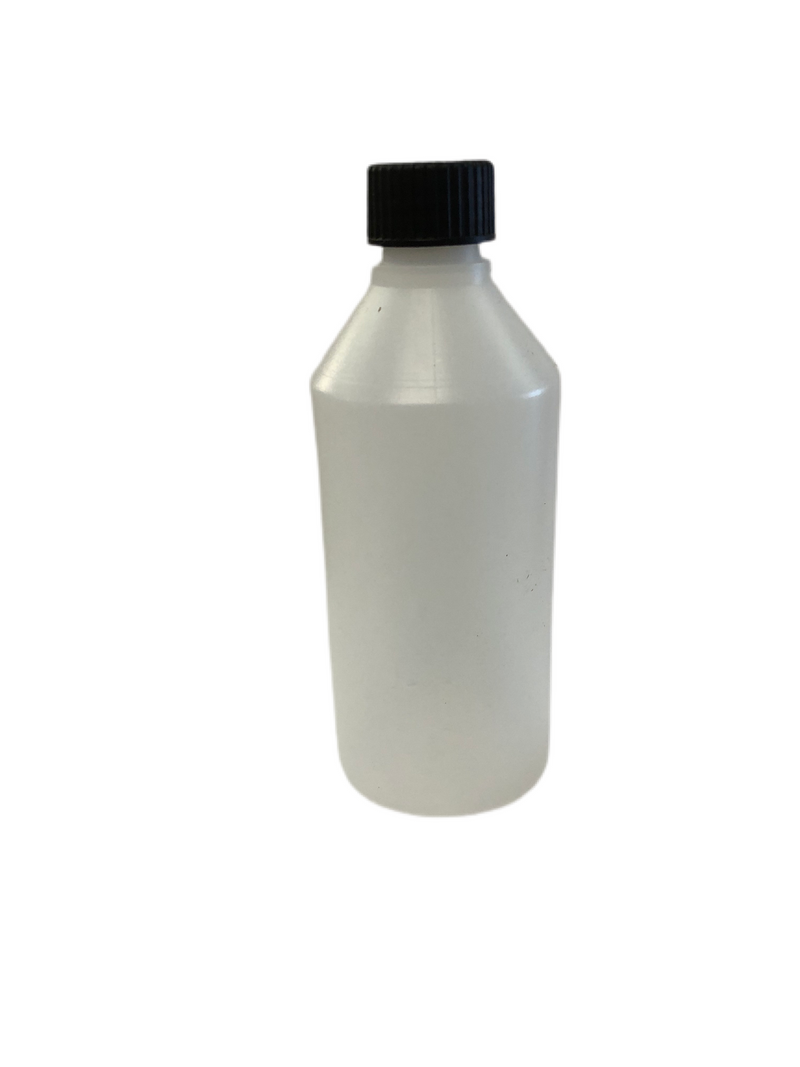 HDPE Natural Plastic Bottles Comes With Black Screw Caps 30ml to 1Litre