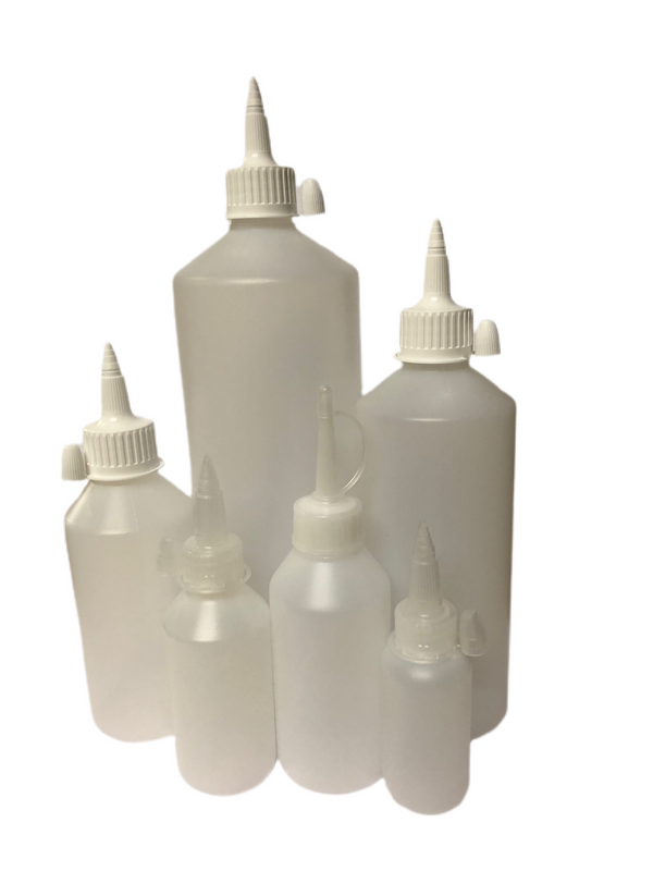 HDPE Natural Plastic Food Grade Bottles Comes With Resealable Caps 30ml to 1Litre