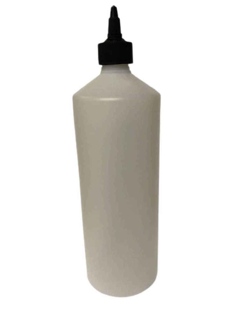 HDPE Natural Plastic Food Grade Bottles Comes With Black Twist Top Caps 30ml to 1Litre