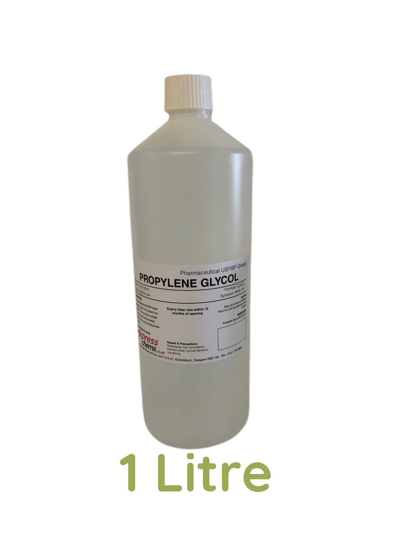 Propylene Glycol (PG) 99.8% Pharmaceutical Grade 100ml to 100 Litres