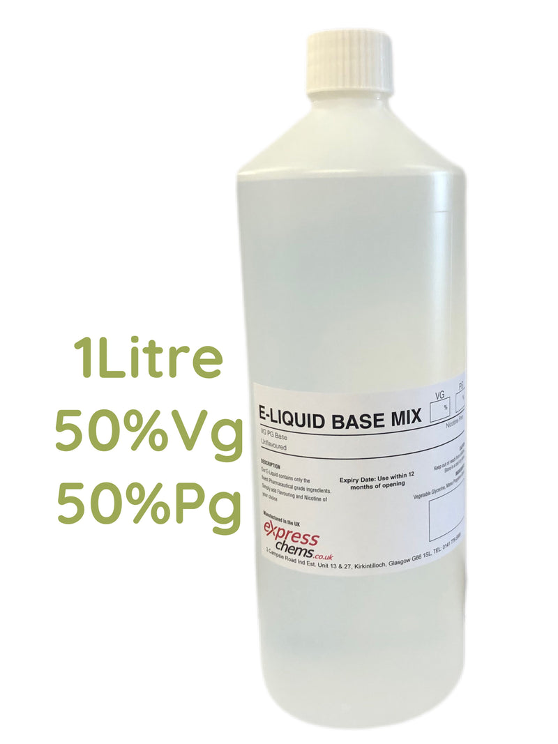 VG I PG Premixed BASE MIX for DIY Liquid 80/20,70/30 60/40 50/50 Glycerine, Glycol