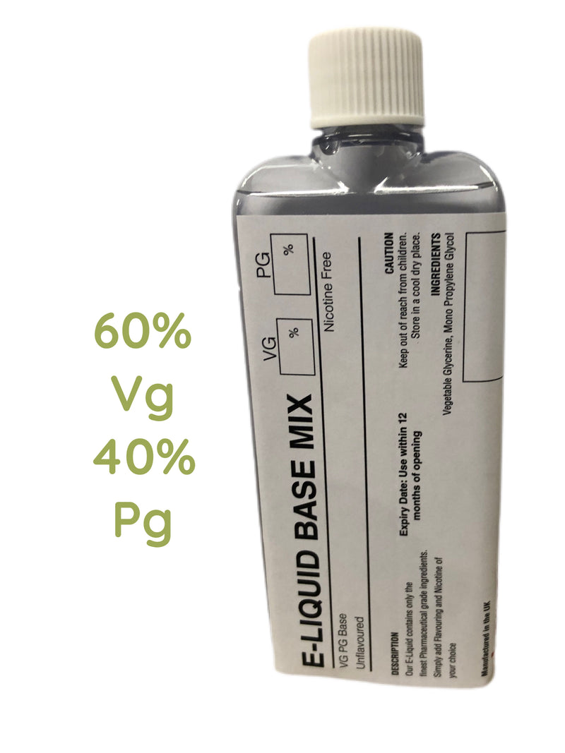 VG I PG Premixed BASE MIX for DIY Liquid 80/20,70/30 60/40 50/50 Glycerine, Glycol