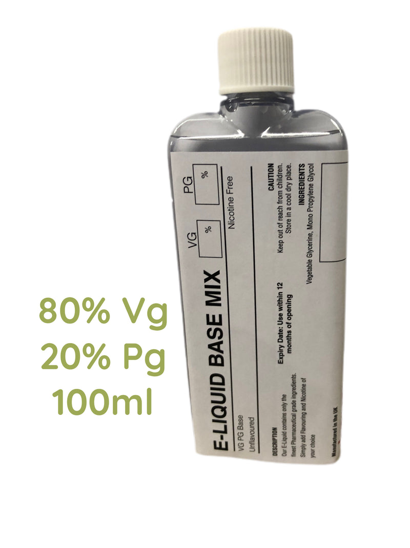 VG I PG Premixed BASE MIX for DIY Liquid 80/20,70/30 60/40 50/50 Glycerine, Glycol