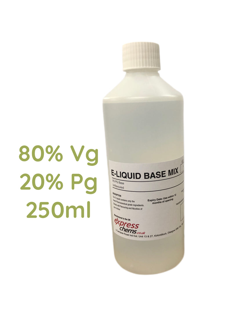 VG I PG Premixed BASE MIX for DIY Liquid 80/20,70/30 60/40 50/50 Glycerine, Glycol