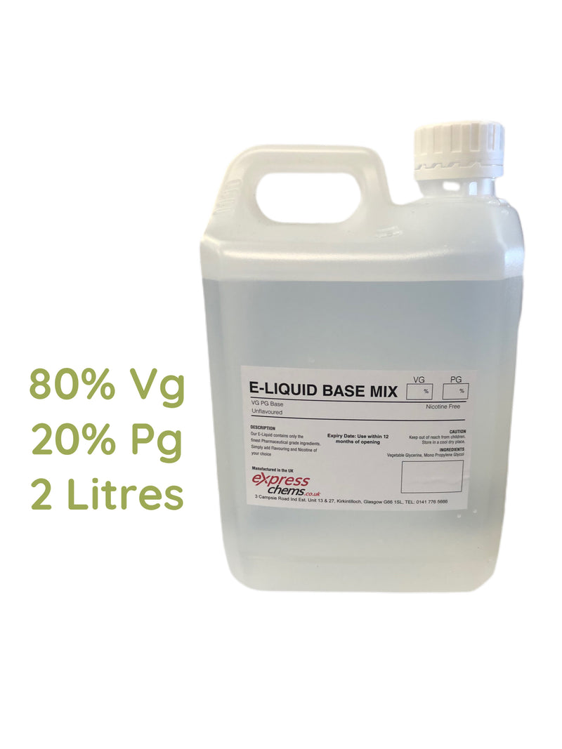 VG I PG Premixed BASE MIX for DIY Liquid 80/20,70/30 60/40 50/50 Glycerine, Glycol