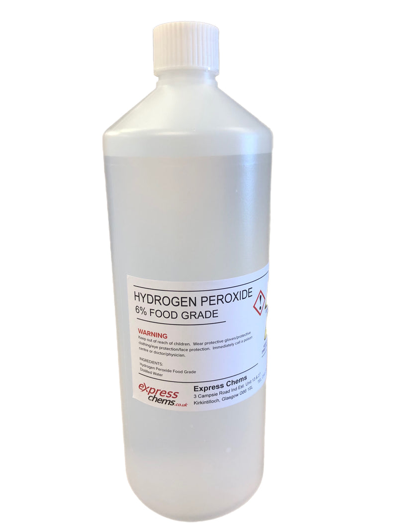 Hydrogen Peroxide 3% & 6% Food Grade